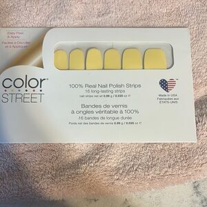 Color Street Sunny Yellow Nail Strips